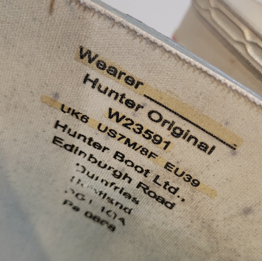 Hunter Metallic Silver Wellington Tall Rain Boot - Picture 4 of 16